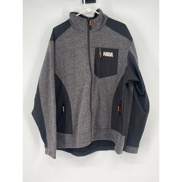 NWOT NRA National Rifle Association Jacket Mens 2XL‎ Full Zip Fleece Lined Coat - Picture 1 of 4